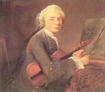 Jean Baptiste Simeon Chardin : Portrait of Charles Godefroy